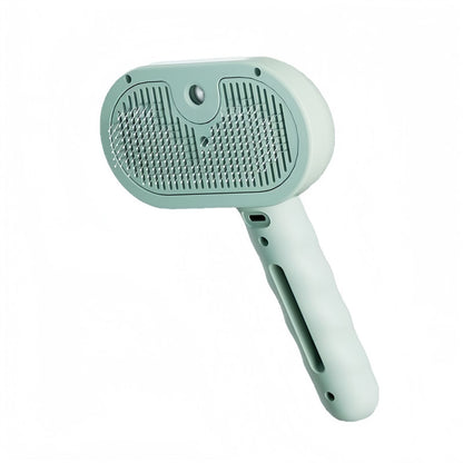 3-in-1 Pet Steam Brush for Cats and Dogs, Self Cleaning Spray Grooming Brush for Pet Hair Removal