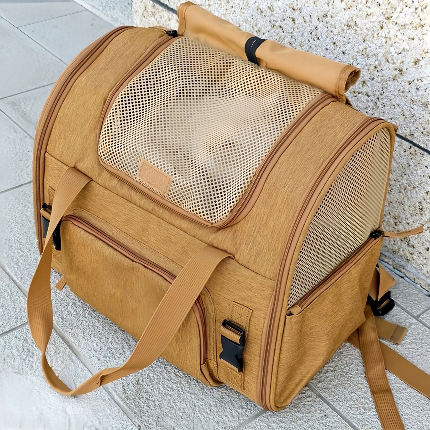 Cat Carrier Backpack Expandable, Breathable Travel Backpack for Cats