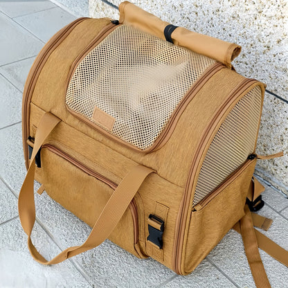 Cat Carrier Backpack Expandable, Breathable Travel Backpack for Cats