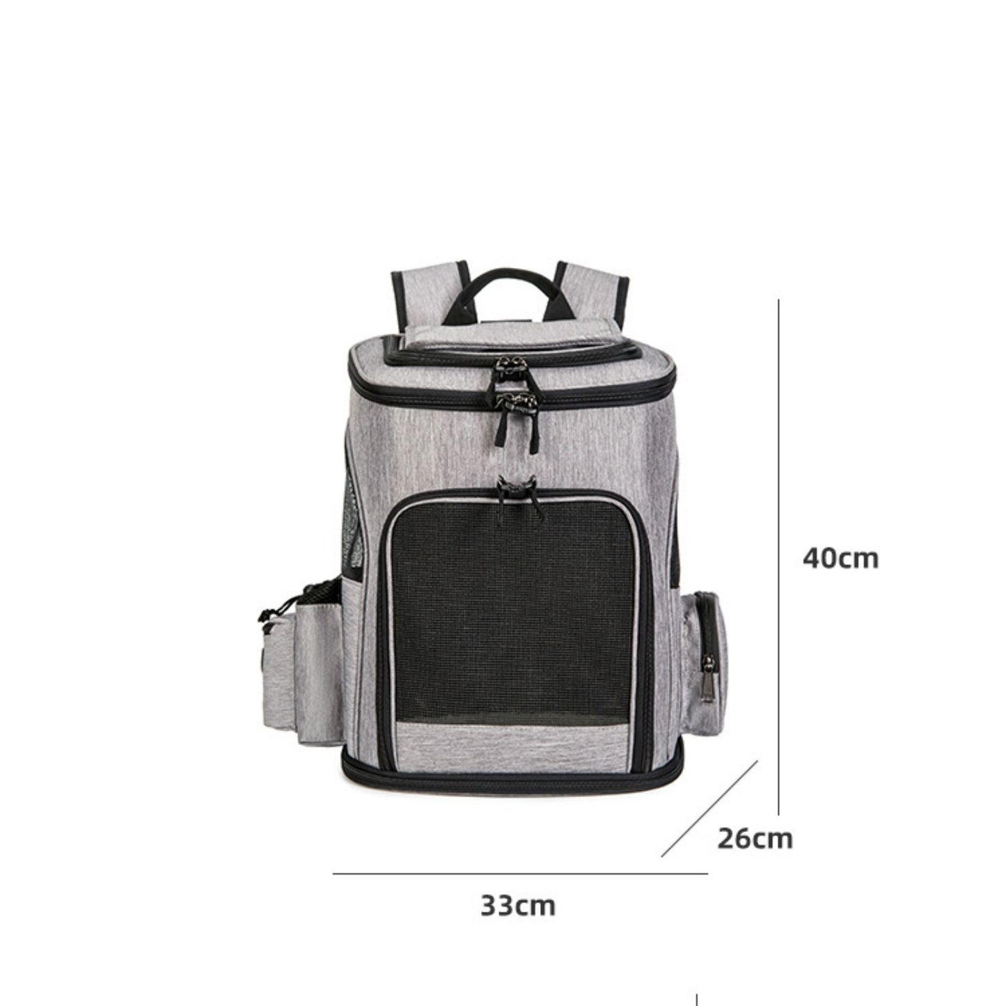 Foldable Cat Carrier Backpack with Breathable Mesh, Large Pet Carrier Backpack for Travel