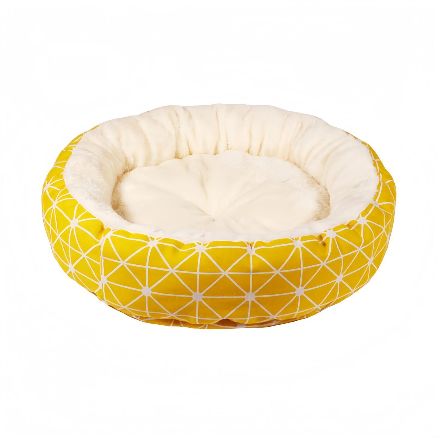 Round Cat Bed, Cozy Donut Cat Bed for Cats and Small Dogs