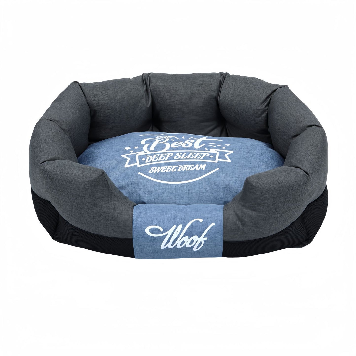 Dog Bed for Small & Medium Dogs and Cats, Pet Bed with Removable Cushion Cover
