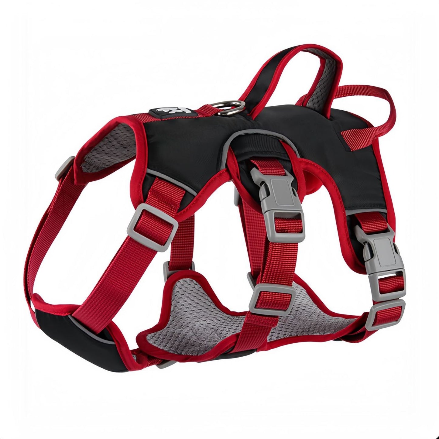 Escape Proof Dog Harness with Dual Handle, No Pull Reflective Adjustable Dog Harness for Small to Medium Dogs