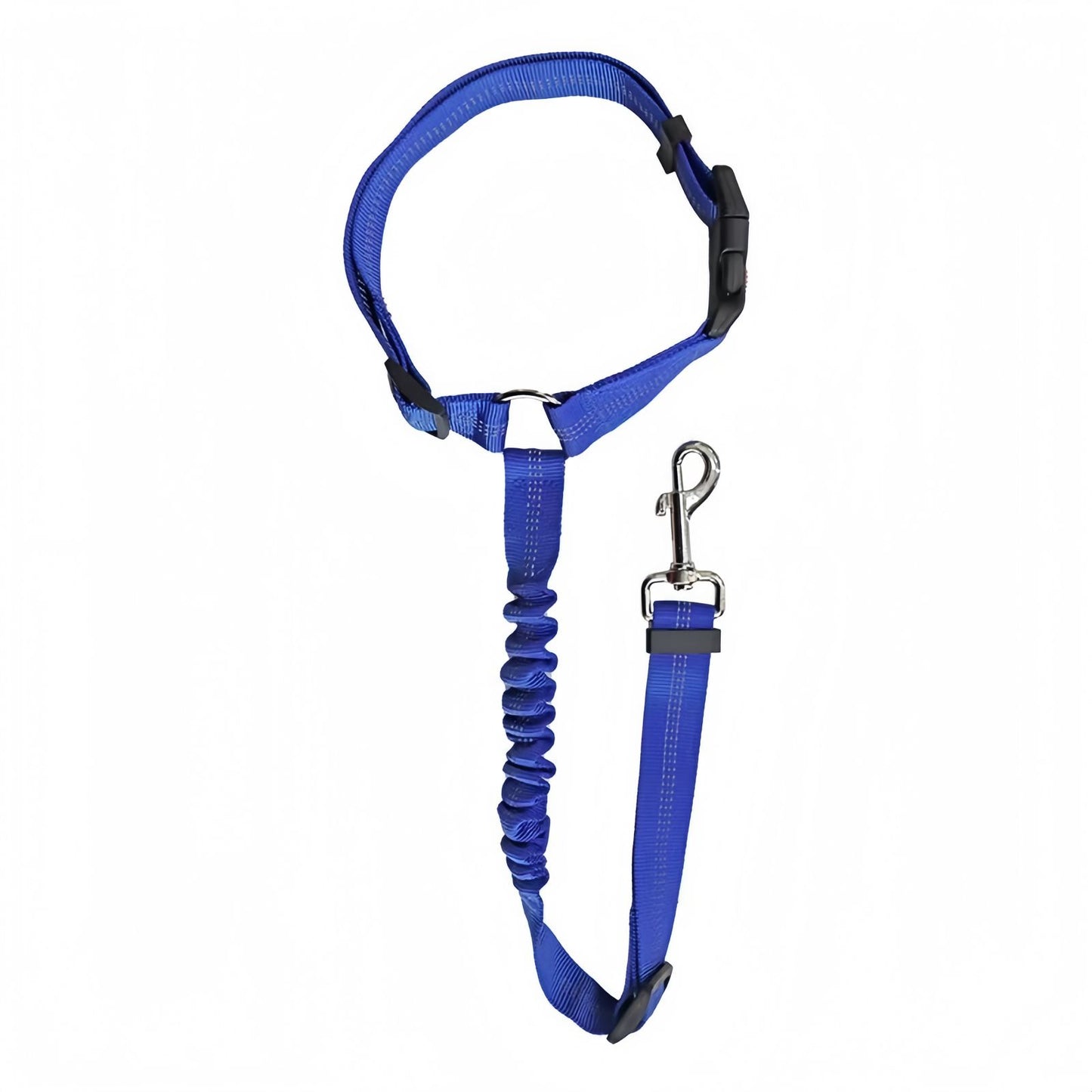 Dog Car Seat Belt Reflective Elastic Safety Leash, Adjustable Nylon Pet Car Restraint with Shock Absorbing Bungee