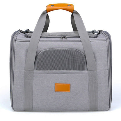Breathable Cat Travel Carrier Bag with Shoulder Strap, Portable Soft Sided Pet Carry Bag