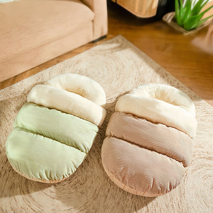 Covered Cat Bed and Dog Bed, Cat Sleeping Bag Bed Cozy Plush Cave, Burrow Bed for Cats and Small Dogs