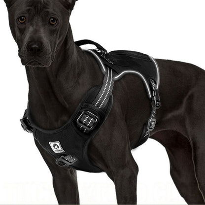 Tactical Dog Harness with Handle, No Pull Reflective Training Vest for Medium to Large Dogs