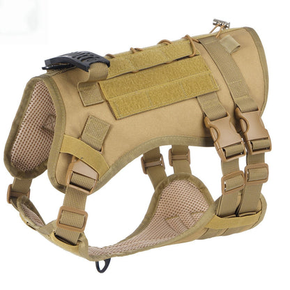 Tactical Dog Harness with Handle for Medium to Large Dogs, Adjustable Outdoor Dog Harness for Training Walking