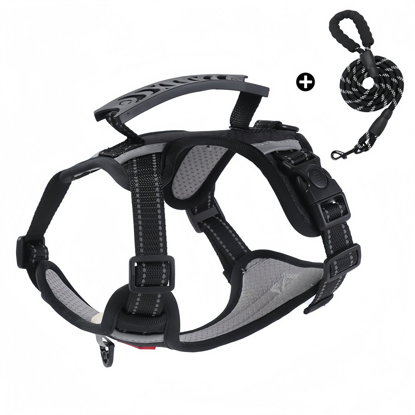 Dog Harness with Handle for Small to Medium Dogs, No Pull Reflective Adjustable Dog Harness to Prevent Pulling for Training Walking