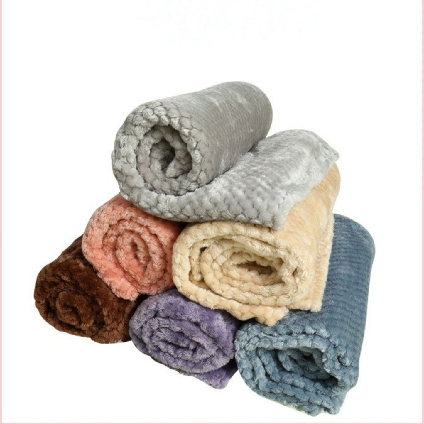 Soft Plush Pet Blanket for Dogs and Cats, Warm Fluffy Pet Bed Throw Blanket