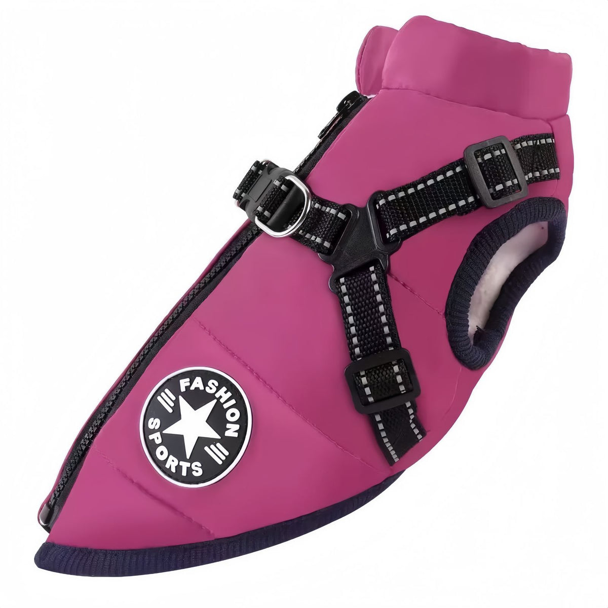 Waterproof Dog Winter Coat with Built-in Harness, Warm Reflective Dog Jacket