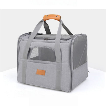 Breathable Cat Travel Carrier Bag with Shoulder Strap, Portable Soft Sided Pet Carry Bag