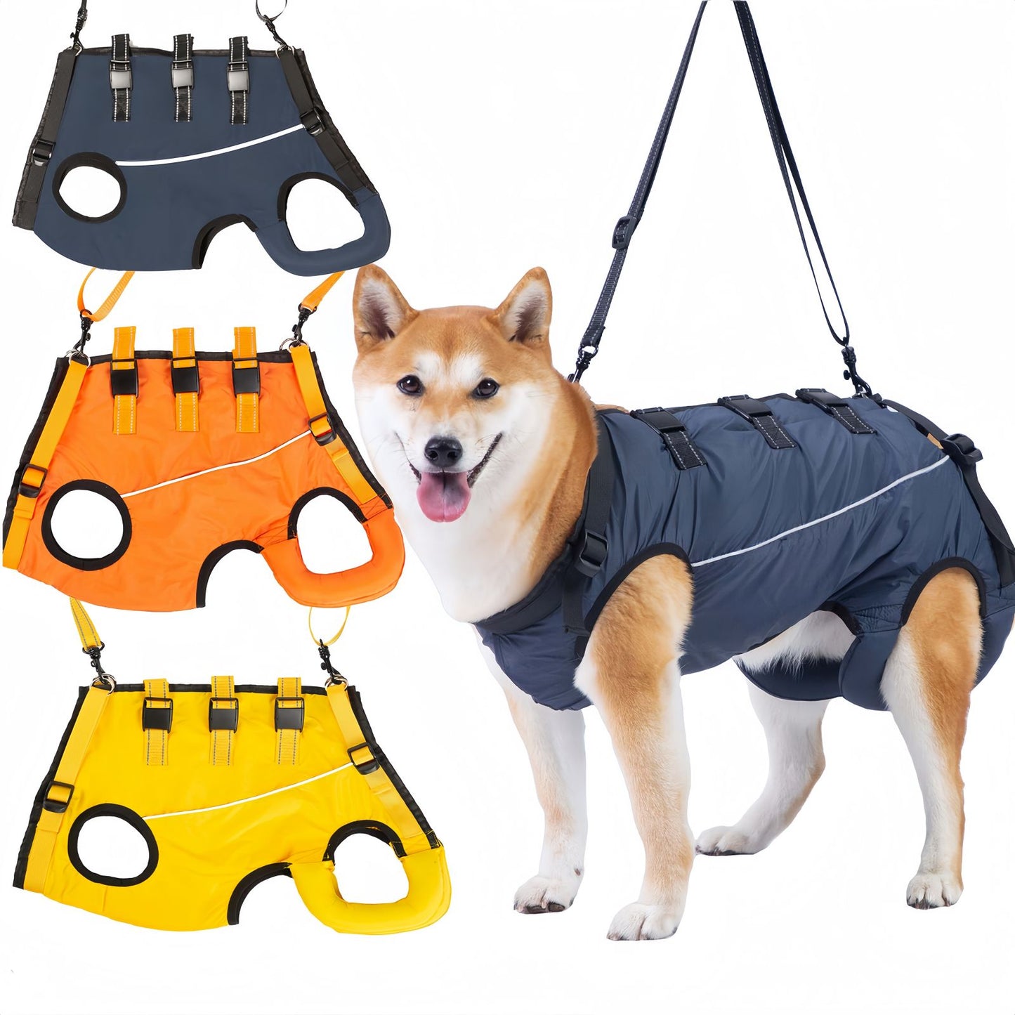 Dog Lift Harness for Back Legs, Full Body Dog Support Harness with Handle