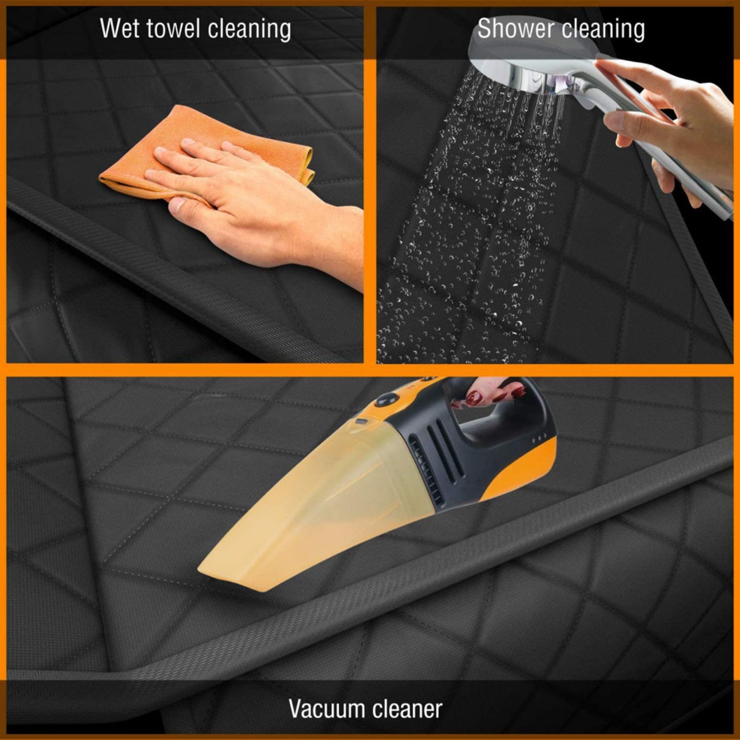 Waterproof Thick Dog Car Seat Cover for Back Seat, Non-Slip Hammock Fits Most Vehicles