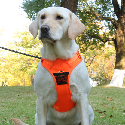 No Pull Dog Pulling Harness with Handle, Escape Proof Reflective Dog Harness Vest Adjustable Soft Padded Dog Harness for Small to Large Dogs