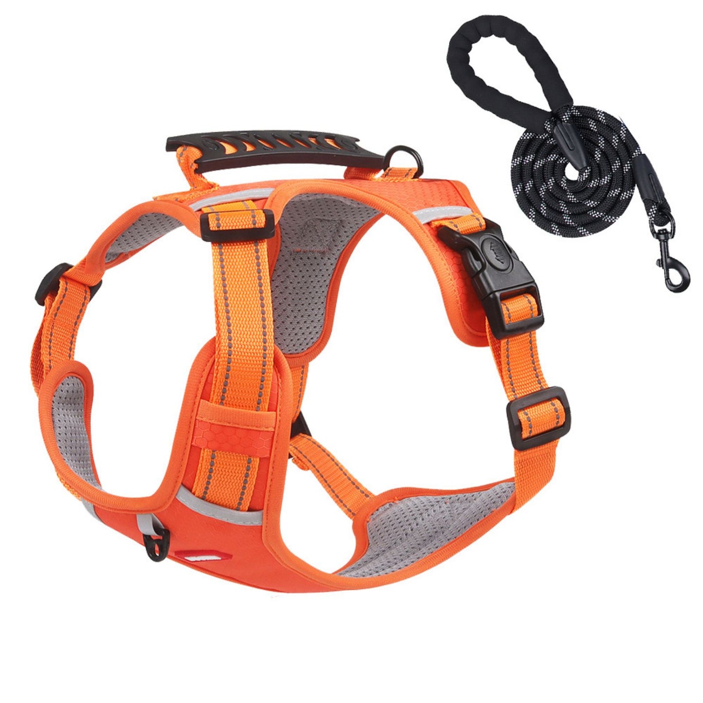 No Pull Dog Harness with Handle, Reflective Adjustable Dog Harness for Small to Medium Dogs