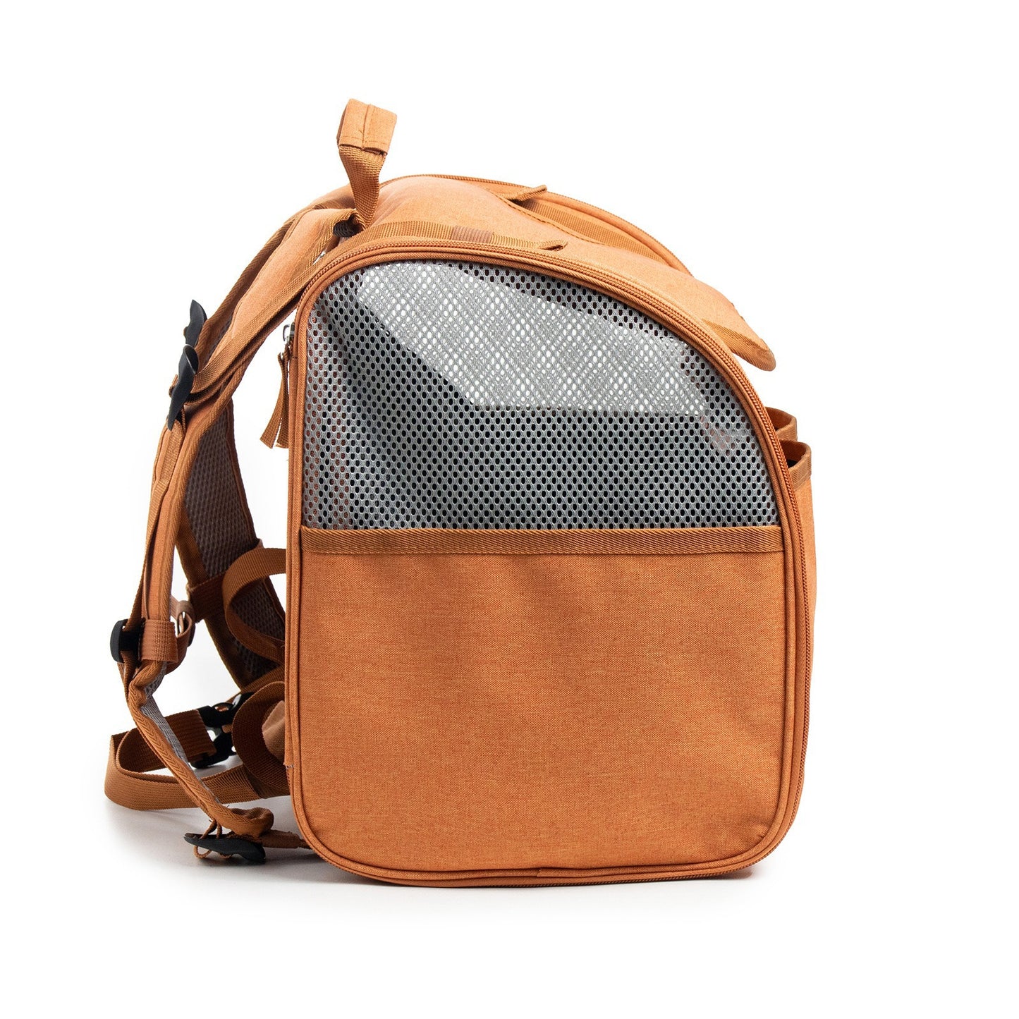 Expandable Cat Carrier Backpack, Breathable Foldable Cat Travel Backpack with Mesh Extension