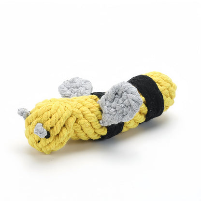 Cotton Rope Dog Toy Animal Shape, Durable Dog Chew & Teething Toy, Interactive Tug Dog Toy