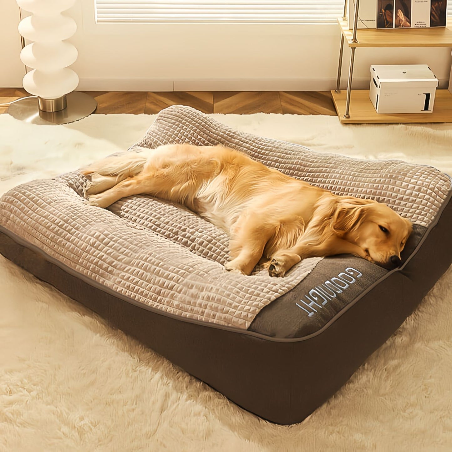 Thick Washable Dog Cushion Bed, Calming Pet Sofa for Medium & Large Dogs