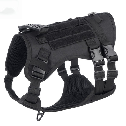 Tactical Dog Harness with Handle for Medium to Large Dogs, Adjustable Outdoor Dog Harness for Training Walking