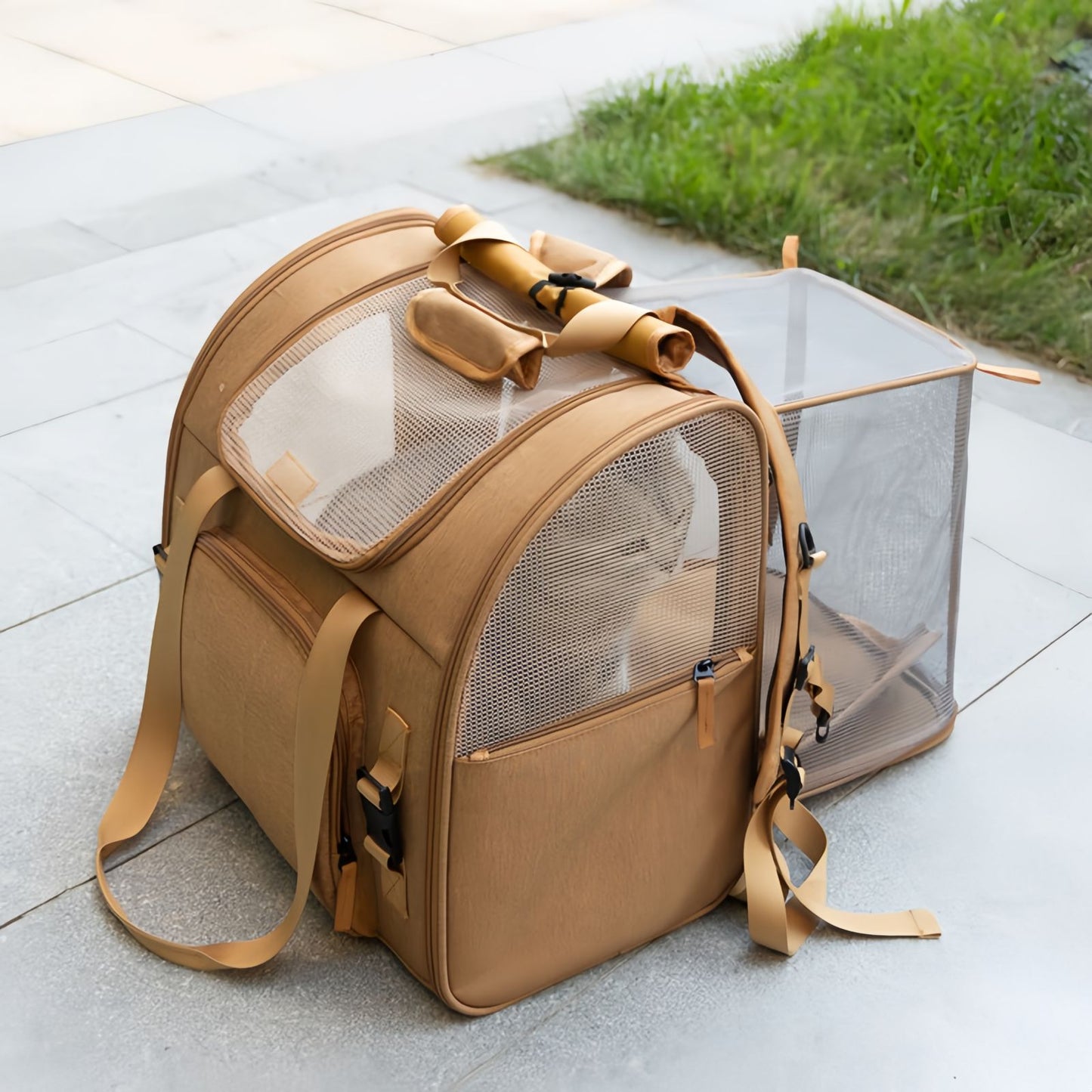Cat Carrier Backpack Expandable, Breathable Travel Backpack for Cats