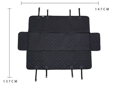 Waterproof Dog Car Seat Cover for Back Seat, Non-Slip Hammock Pet Seat Protector Fits Most Vehicles