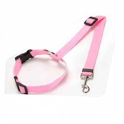 Dog Car Seat Belt Adjustable Headrest Safety Leash for Dogs, Nylon Pet Car Restraint with Swivel Clip
