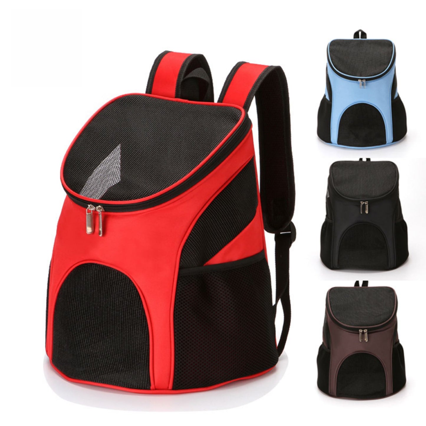 Breathable Dog Carrier Backpack for Small Dogs, Large Space Mesh Pet Travel Backpack