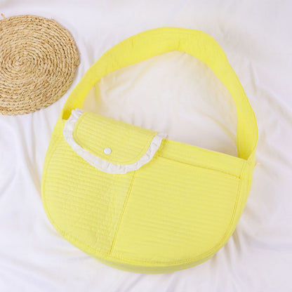 Pet Sling Carrier for Cats & Small Dogs, Hands-Free Cat Carrier Shoulder Bag for Travel & Outdoor