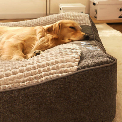 Thick Washable Dog Cushion Bed, Calming Pet Sofa for Medium & Large Dogs