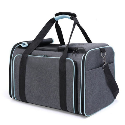 Expandable Airline Travel Pet Carrier for Cats & Small Dogs, Soft Sided Travel Bag for Car & Outdoor Use