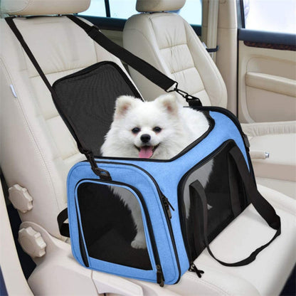 Soft Sided Dog Carrier for Small Dogs & Cats, Breathable Travel Pet Carrier Bag