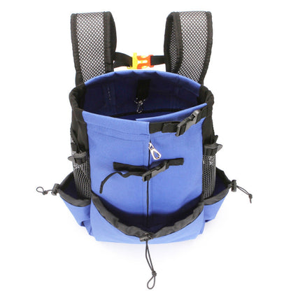 Dog Backpack for Hiking, Breathable Dog Carrier Backpack with Head Out Design for Travel, Cycling & Outdoor Adventures