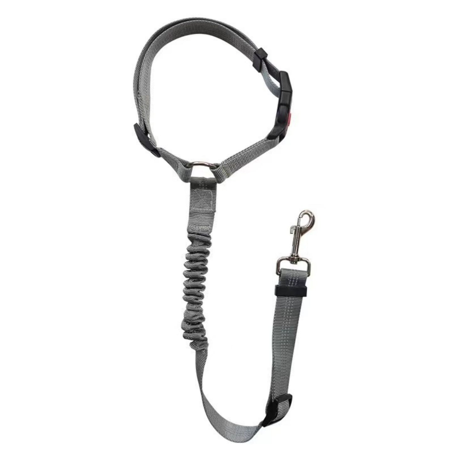Dog Car Seat Belt Reflective Elastic Safety Leash, Adjustable Nylon Pet Car Restraint with Shock Absorbing Bungee