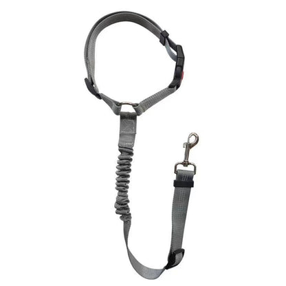 Dog Car Seat Belt Reflective Elastic Safety Leash, Adjustable Nylon Pet Car Restraint with Shock Absorbing Bungee