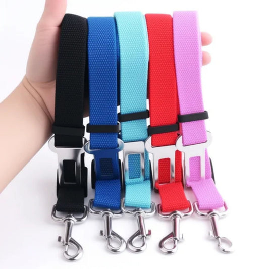 Dog Seat Belt for Car Adjustable Pet Safety Leash, Nylon Dog Car Seat Belt with Swivel Clip