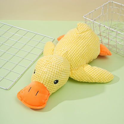 Duck Dog Toy Squeaky Plush Dog Teething Toy, Durable Dog Chew Toy for Aggressive Chewers, Interactive Dog Toy for Small, Medium & Large Dogs