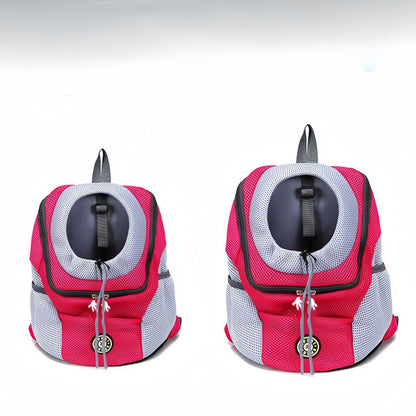 Travel Dog Carrier Backpack for Small Dogs & Cats, Breathable Mesh Pet Backpack Carrier with Head Out Design