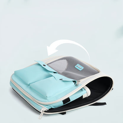 Breathable Cat Backpack Carrier, Spacious Pet Carrier Backpack for Travel, Lightweight & Foldable Cat Travel Bag