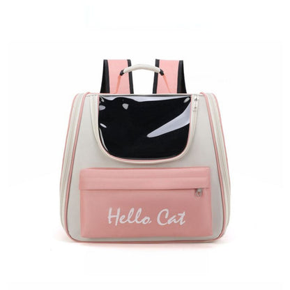 Cat Backpack Carrier with Clear Window, Breathable Pet Travel Backpack for Cats