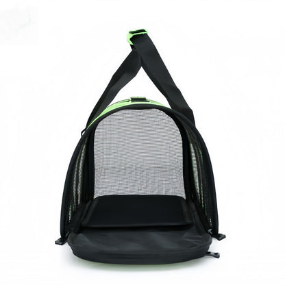 Soft Sided Cat Carrier Bag with Breathable Mesh, Foldable Cat Travel Carrier with Shoulder Strap