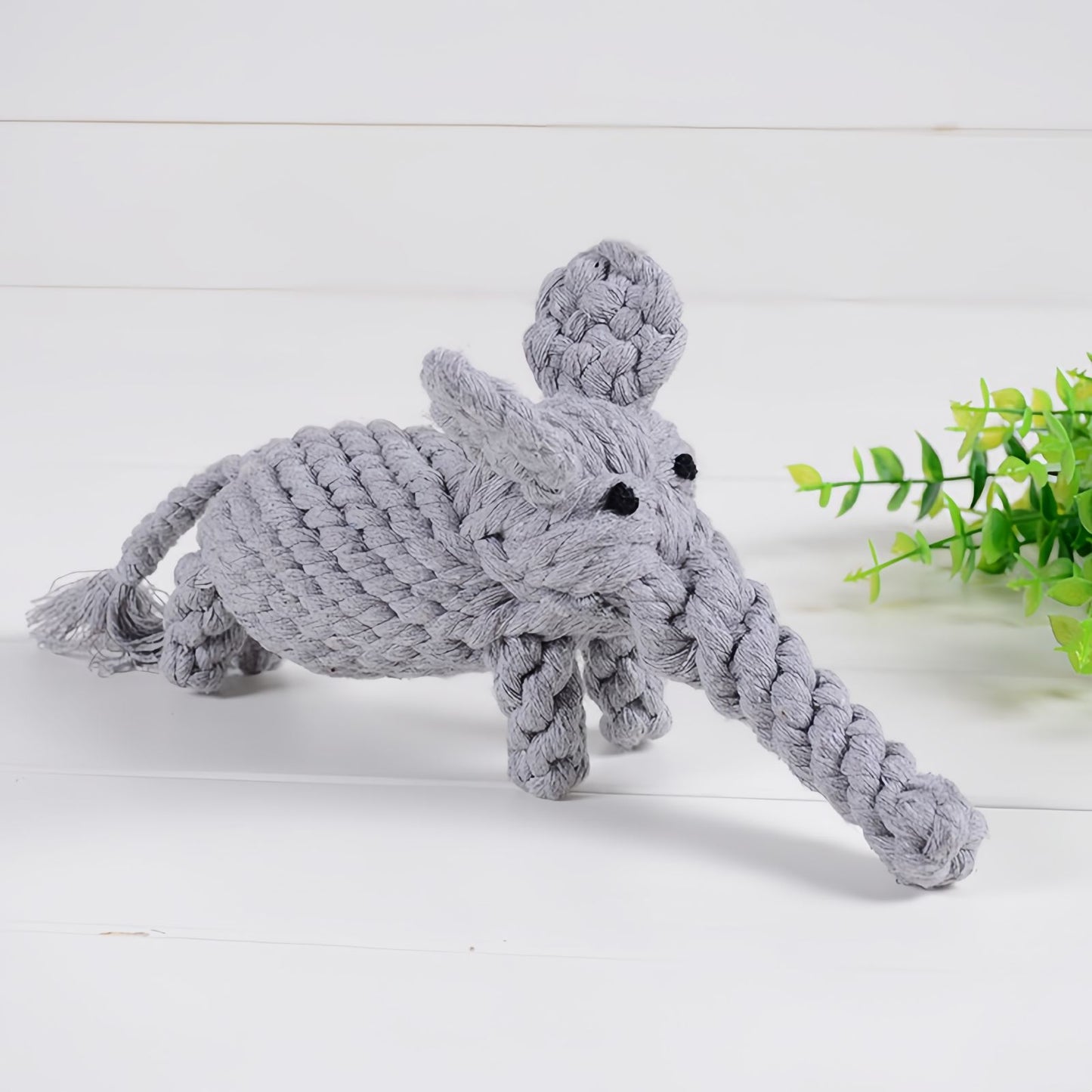 Cotton Rope Dog Toy Animal Shape, Durable Dog Chew & Teething Toy, Interactive Tug Dog Toy