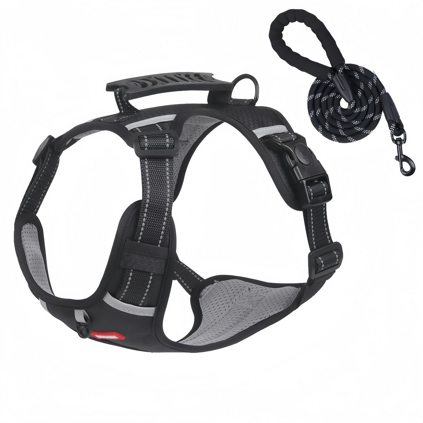 No Pull Dog Harness with Handle, Reflective Adjustable Dog Harness for Small to Medium Dogs