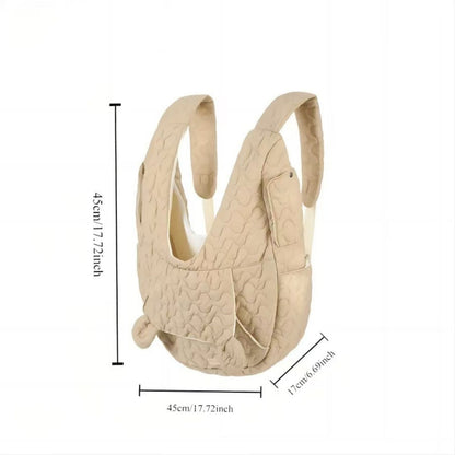 Dog Backpack Carrier for Small Dogs, Breathable Front Carrying Dog Carrier with Storage Pocket