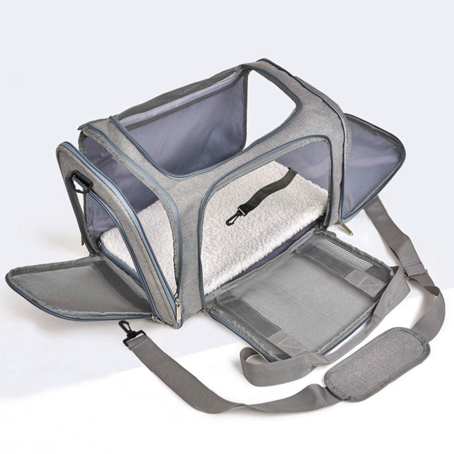 Soft Sided Dog Carrier for Small Dogs & Cats, Breathable Travel Pet Carrier Bag