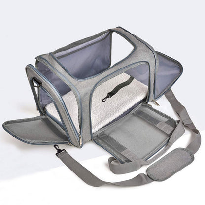 Soft Sided Dog Carrier for Small Dogs & Cats, Breathable Travel Pet Carrier Bag
