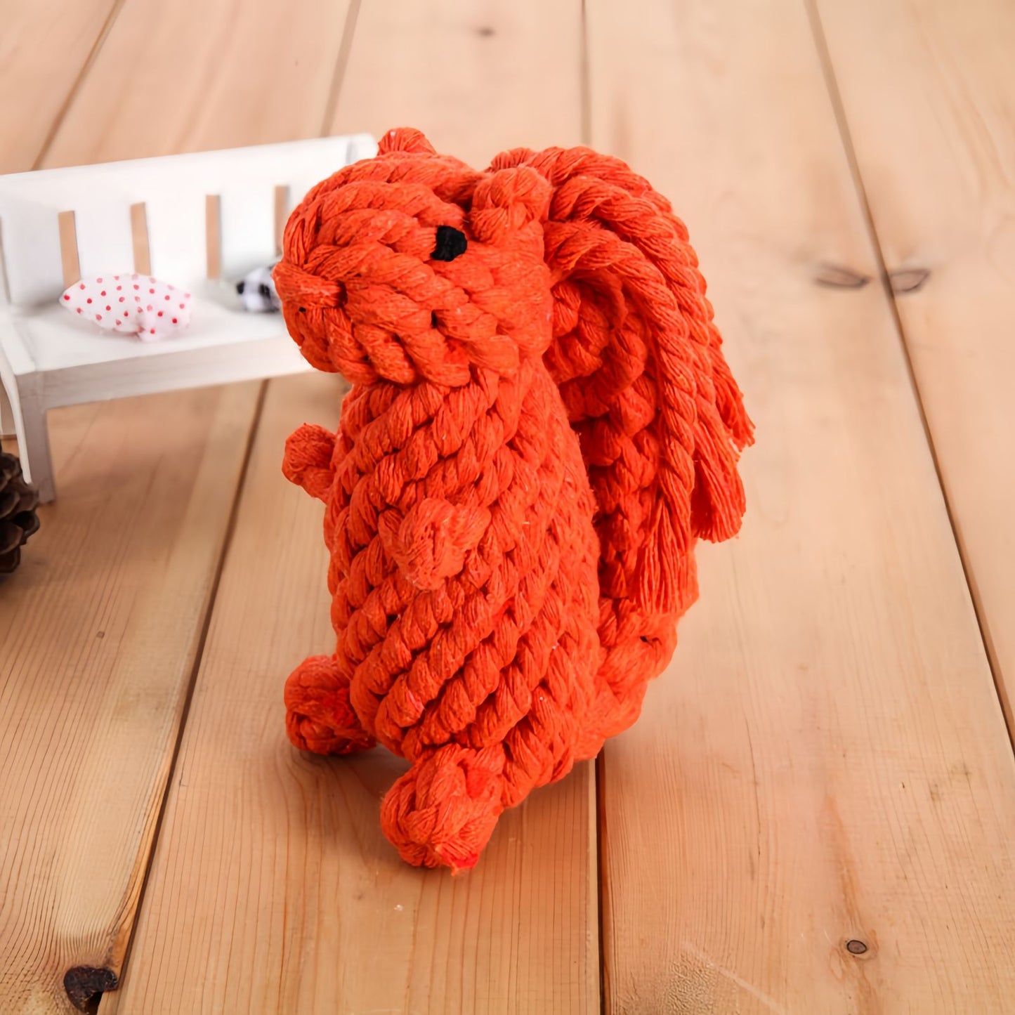 Cotton Rope Dog Toy Animal Shape, Durable Dog Chew & Teething Toy, Interactive Tug Dog Toy