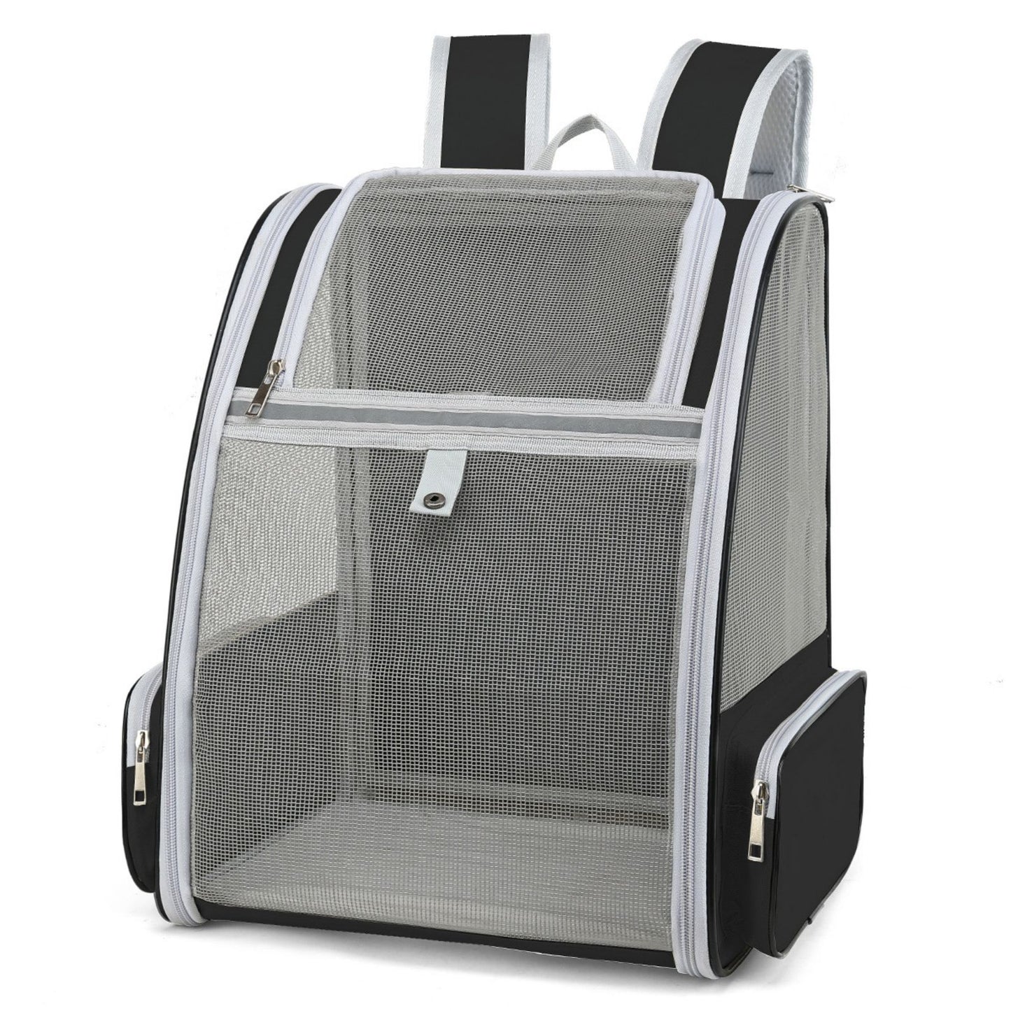 Breathable Cat Carrier Backpack with Mesh Windows, Foldable Pet Travel Backpack for Cats