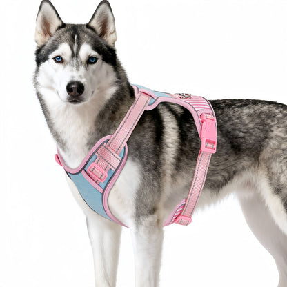 No Pull Dog Vest Harness, Escape Proof Reflective Breathable Mesh Dog Harness with Adjustable Straps
