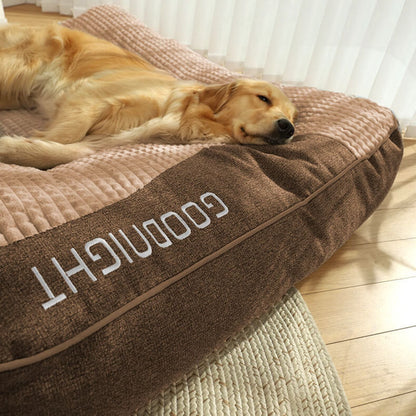 Thick Washable Dog Cushion Bed, Calming Pet Sofa for Medium & Large Dogs